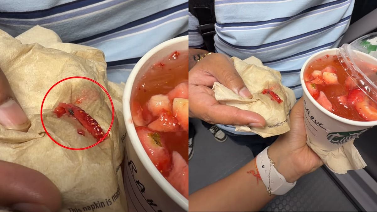 Dead Mosquito Found Inside Starbucks Drink, Netizens Tag FDA Chief Tukaram Munde After Video Goes Viral - WATCH