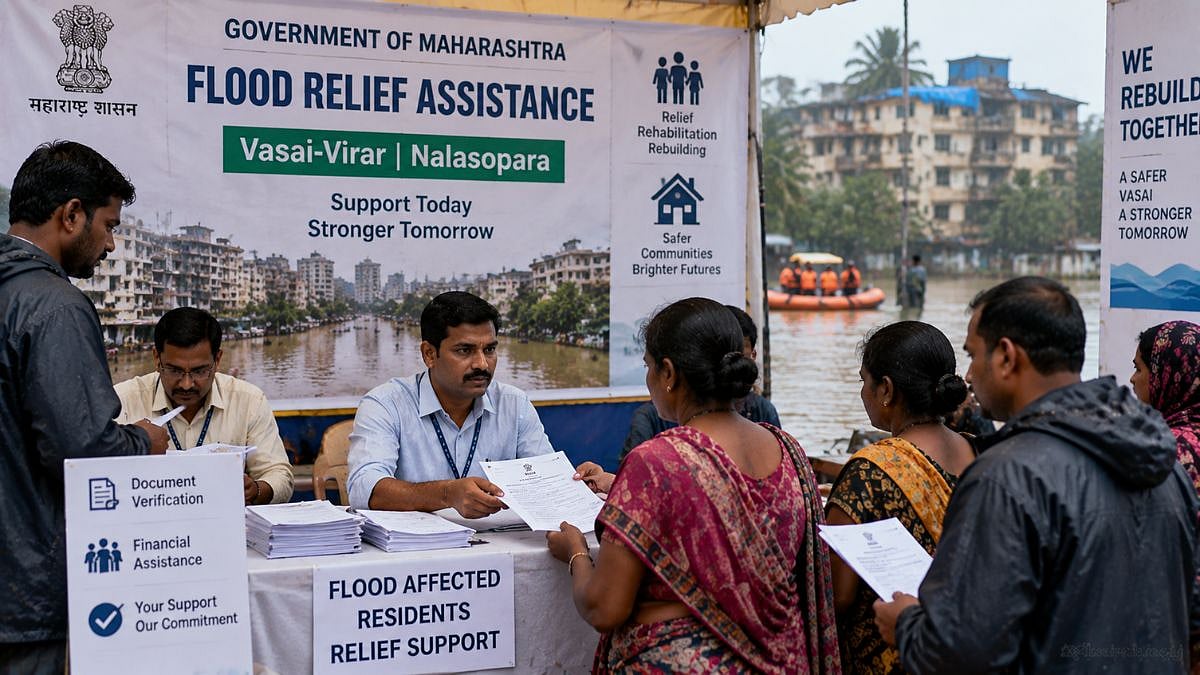Palghar: ₹30 Crore Flood Relief Distributed To 15,000 Beneficiaries In Vasai; 4,000 Cases Pending