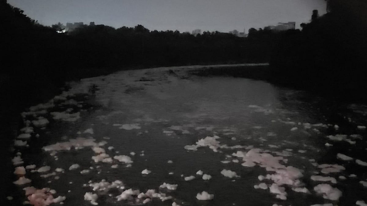 Pune: Pavana River Foam Seen In Thergaon Amid ₹2.58 Crore Pollution Assessment Against Four Entities