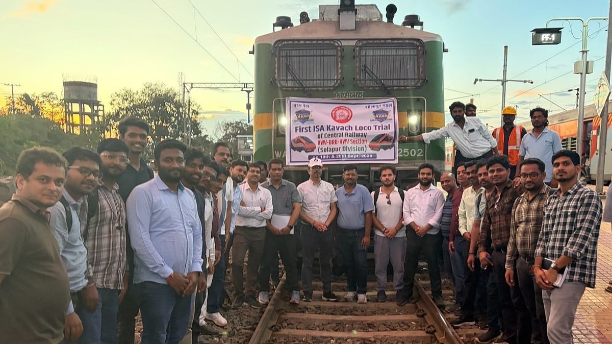 Solapur Division of Central Railway Conducts Central Railway’s First KAVACH 4.0 Independent Safety...