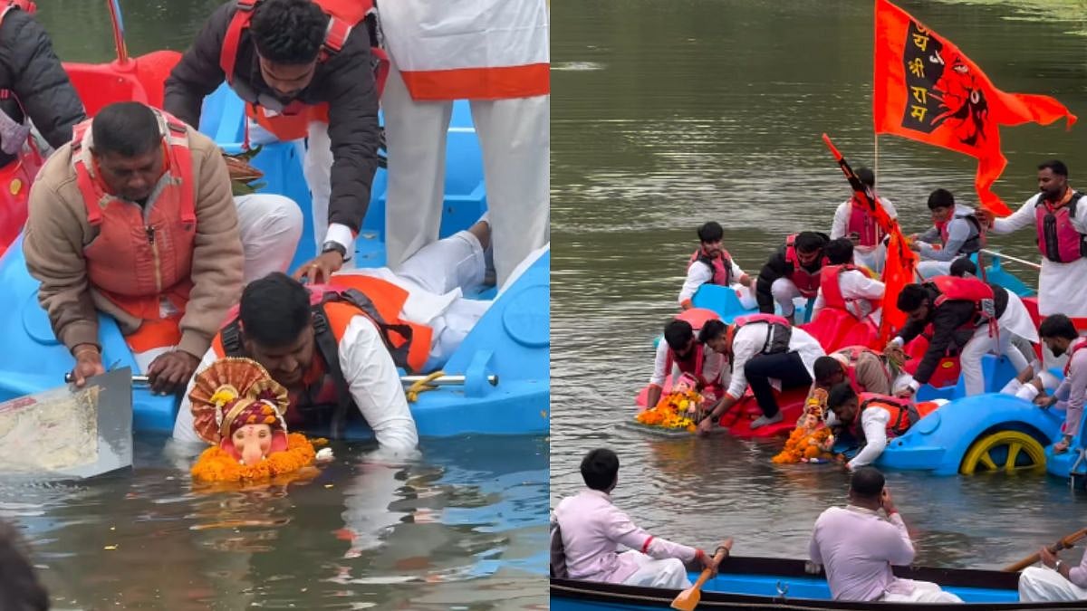 Ganesh Visarjan In UK River Sparks Online Debate Over Pollution, Indians Call It 'Absolute Shame' – Watch 