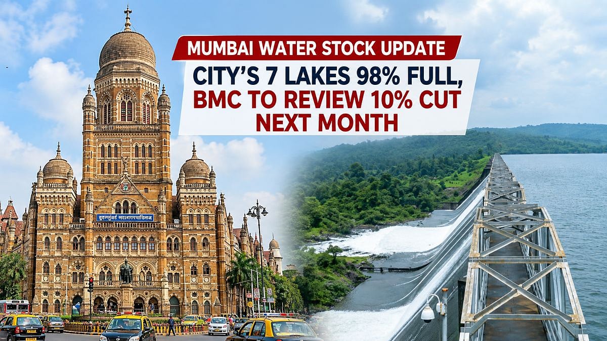 Mumbai Water Stock Update: City's 7 Lakes 98 Per Cent Full, BMC To Review 10 Pc Cut Next Month