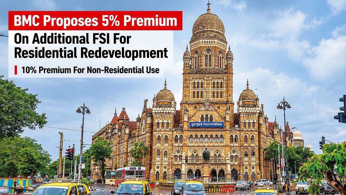 Mumbai: BMC Proposes 5 Per Cent Premium On Additional FSI For Residential Redevelopment Of Civic Tenanted Properties