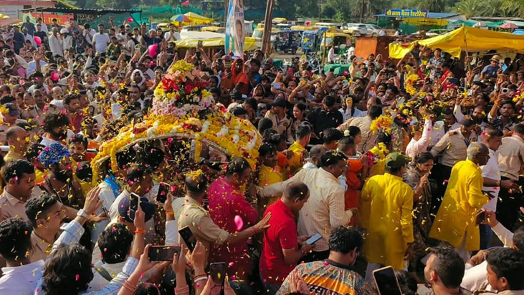 Baba Kalbhairav Rides Through Ujjain In Grand Dol Gyaras Procession