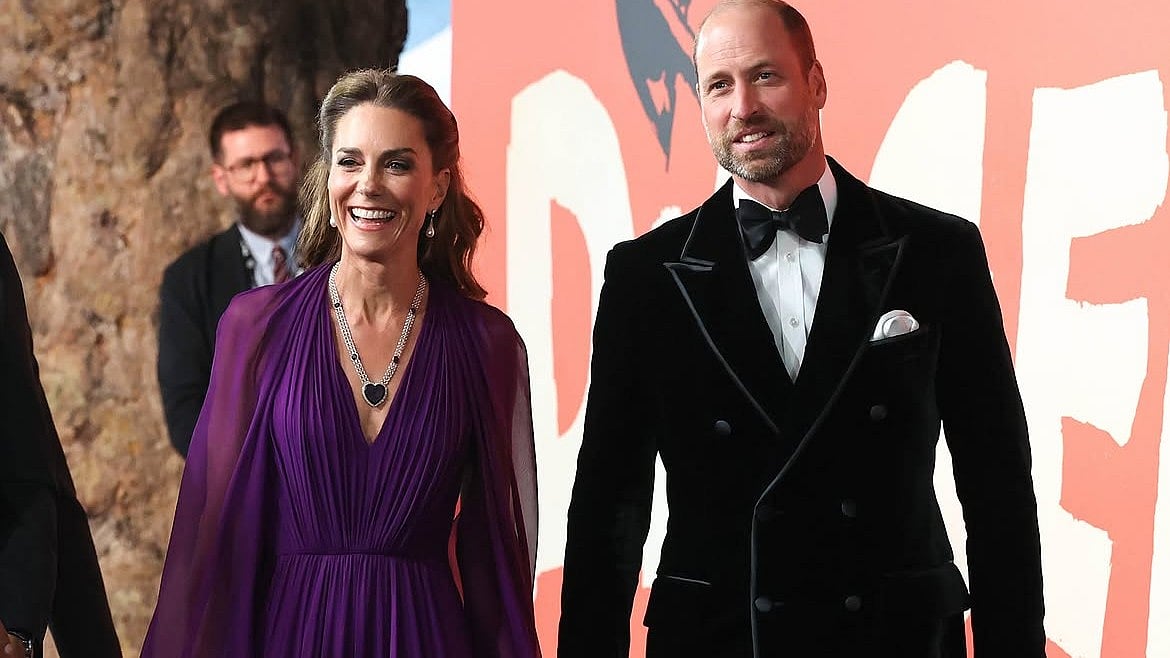 Kate Middleton Wears Queen Mother's 103-Year-Old Heart Necklace, Princess Diana's 1981 Earrings At 'Digger' Premiere In London
