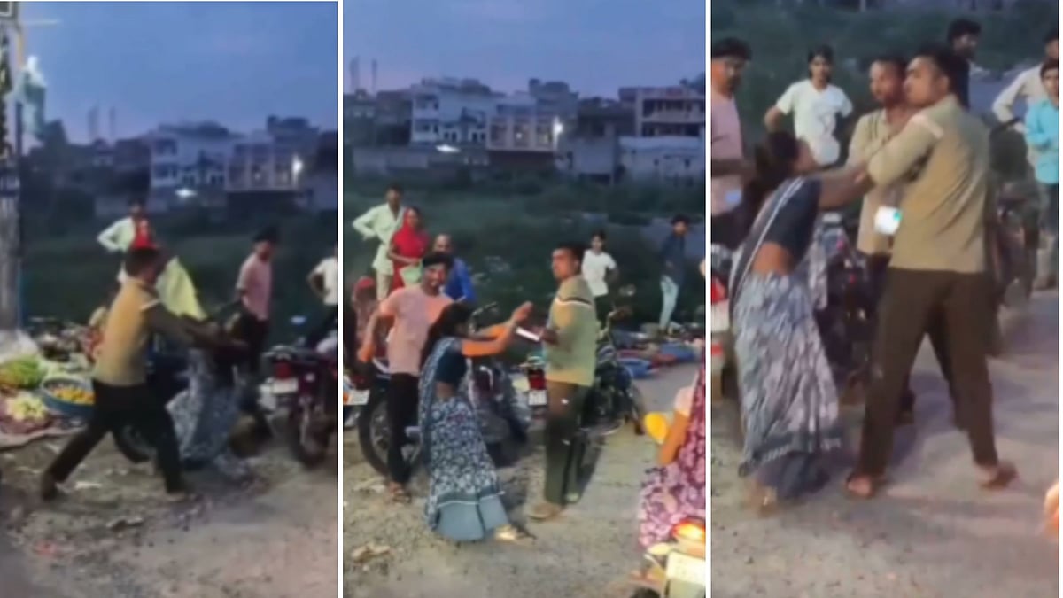 Woman Screams For Help As Man Force Her Onto Motorcycle Publicly In MP’s Dhar; Husband-Wife Dispute Suspected — Video 