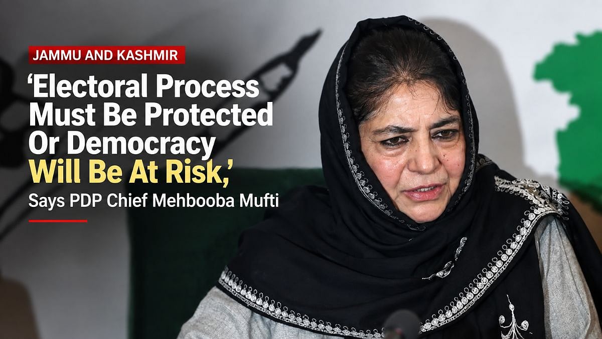 Jammu And Kashmir: ‘Electoral Process Must Be Protected Or Democracy Will Be At Risk,’ Says PDP Chief Mehbooba Mufti | VIDEO