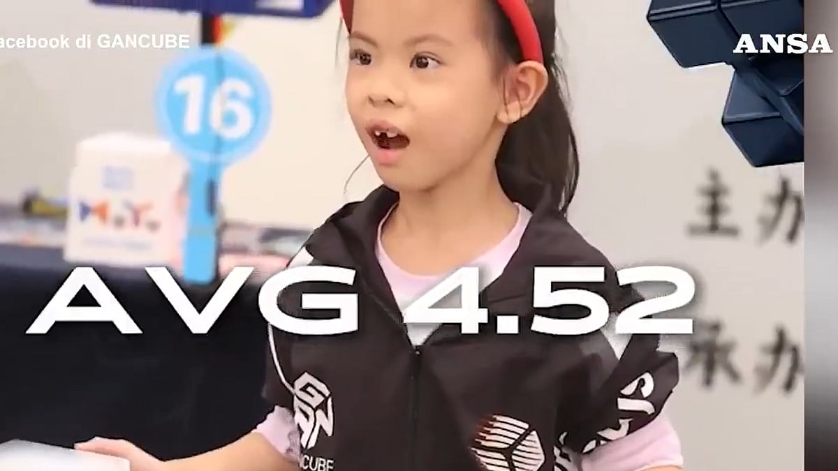 6-Year-Old Chinese Girl Sets Women's Rubik's Cube World Record With 4.27-Second Average