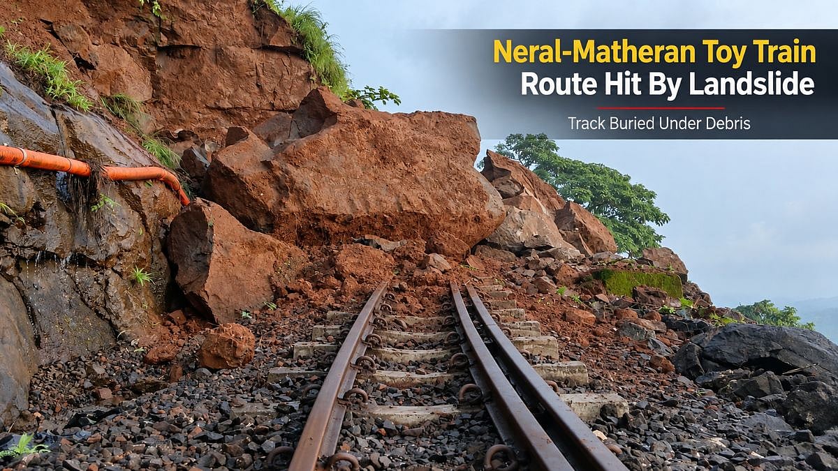 Neral-Matheran Toy Train Route Hit By Landslide, Track Buried Under Debris Ahead Of October Reopening