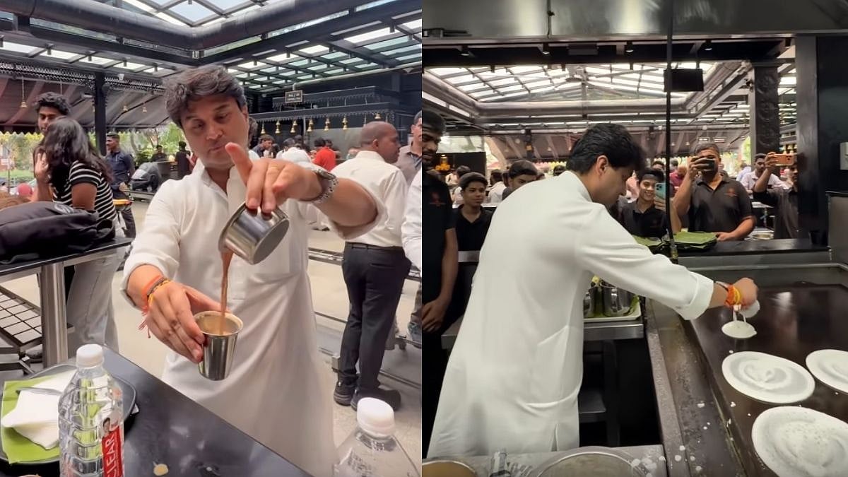 Jyotiraditya Scindia Turns Dosa Maker At Bengaluru’s Rameshwaram Cafe; Netizens Ask 'Where Are Gloves, Cap?' - VIDEO