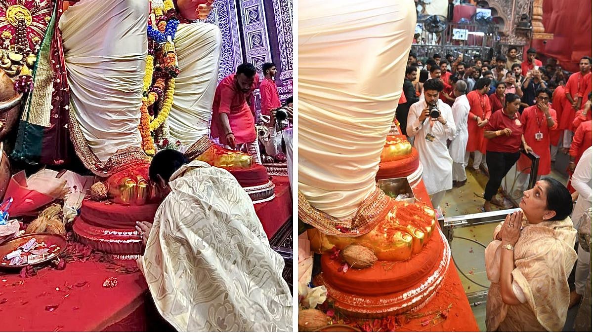 Maharashtra Dy CM Sunetra Pawar Visits Mumbai's Iconic Lalbaugcha Raja Pandal, Prays For Farmers Facing Loss Amid Drought-Like Conditions  
