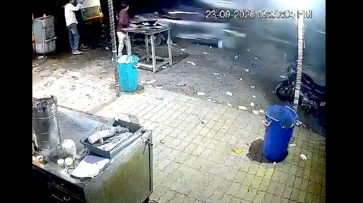 Terrifying CCTV Footage! 2 Killed As Speeding Truck Rams Into Vehicles In Gujarat's Rajkot