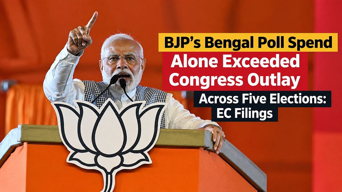 BJP’s Bengal Poll Spend Alone Exceeded Congress Outlay Across Five Elections: EC Filings