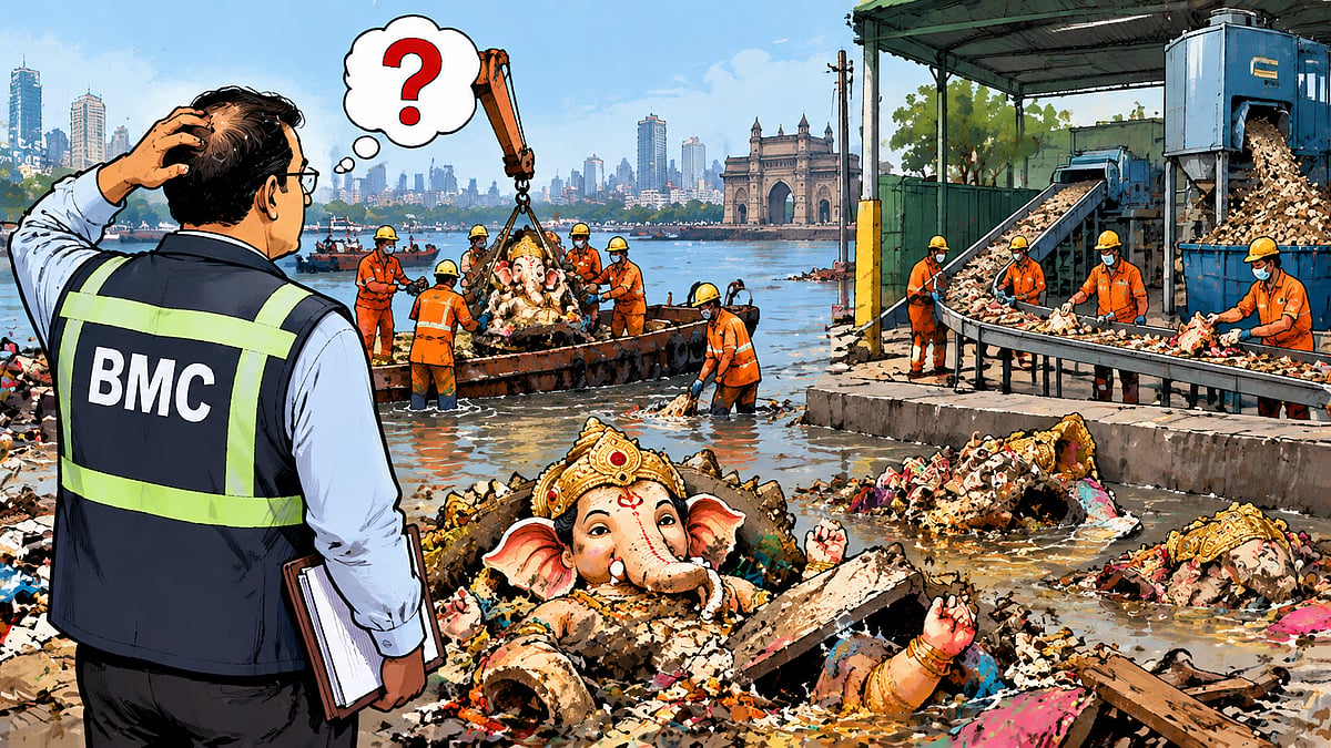 BMC Yet To Finalise Scientific Disposal Plan For Ganpati Idol Remains After Visarjan