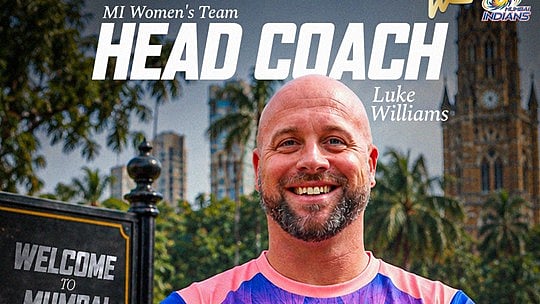 Luke Williams appointed Head Coach of Mumbai Indians for the WPL