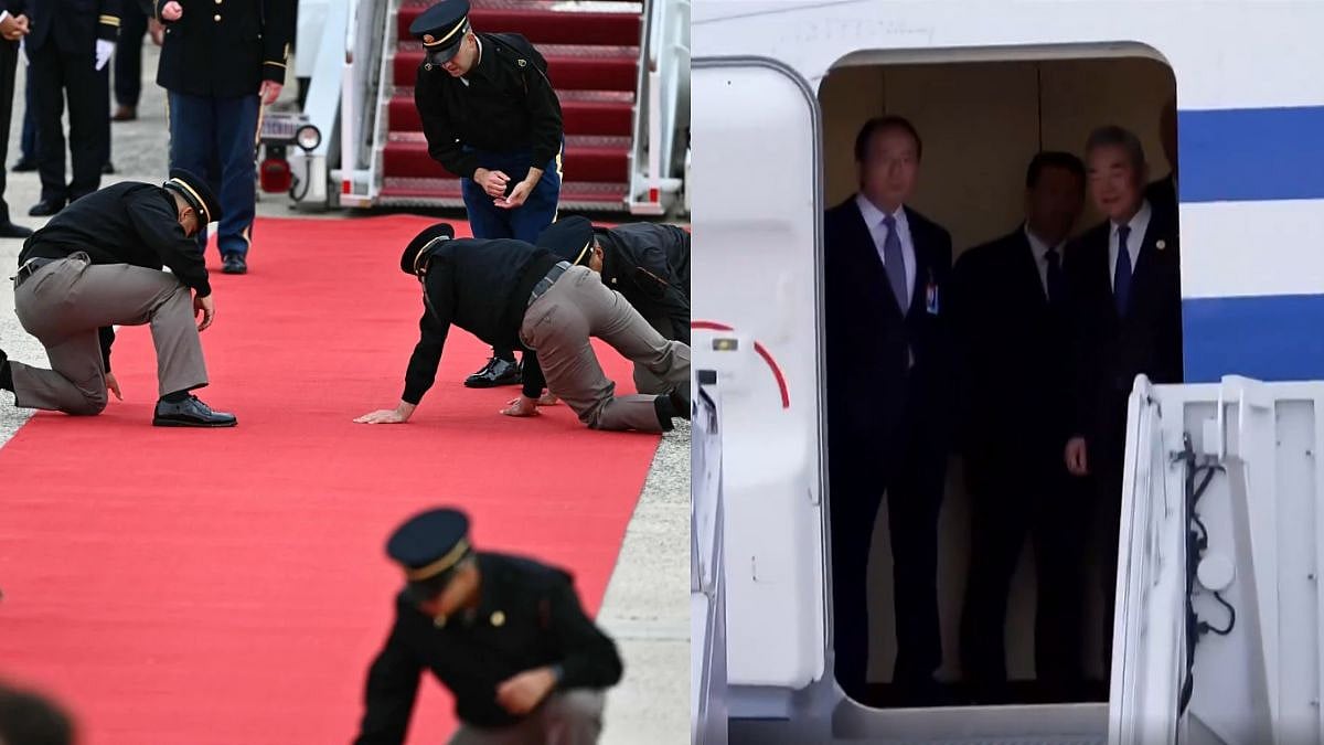 'Freaking Shameful': Video Of US Military Adjusting Red Carpet For Chinese President Xi Jinping’s Arrival Sparks Online Backlash