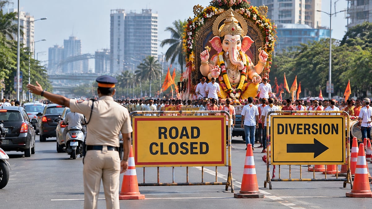 Navi Mumbai Traffic Diversions On Anant Chaturdashi: Kharghar, Kalamboli Roads Closed For Immersion Processions