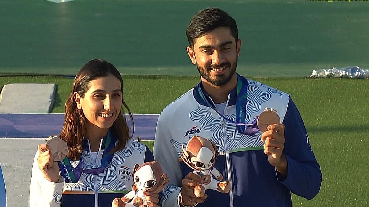 Asian Games 2026: Anantjeet Singh Naruka And Parinaaz Dhaliwal Clinch Bronze In Mixed Team Skeet Shooting Final | Watch