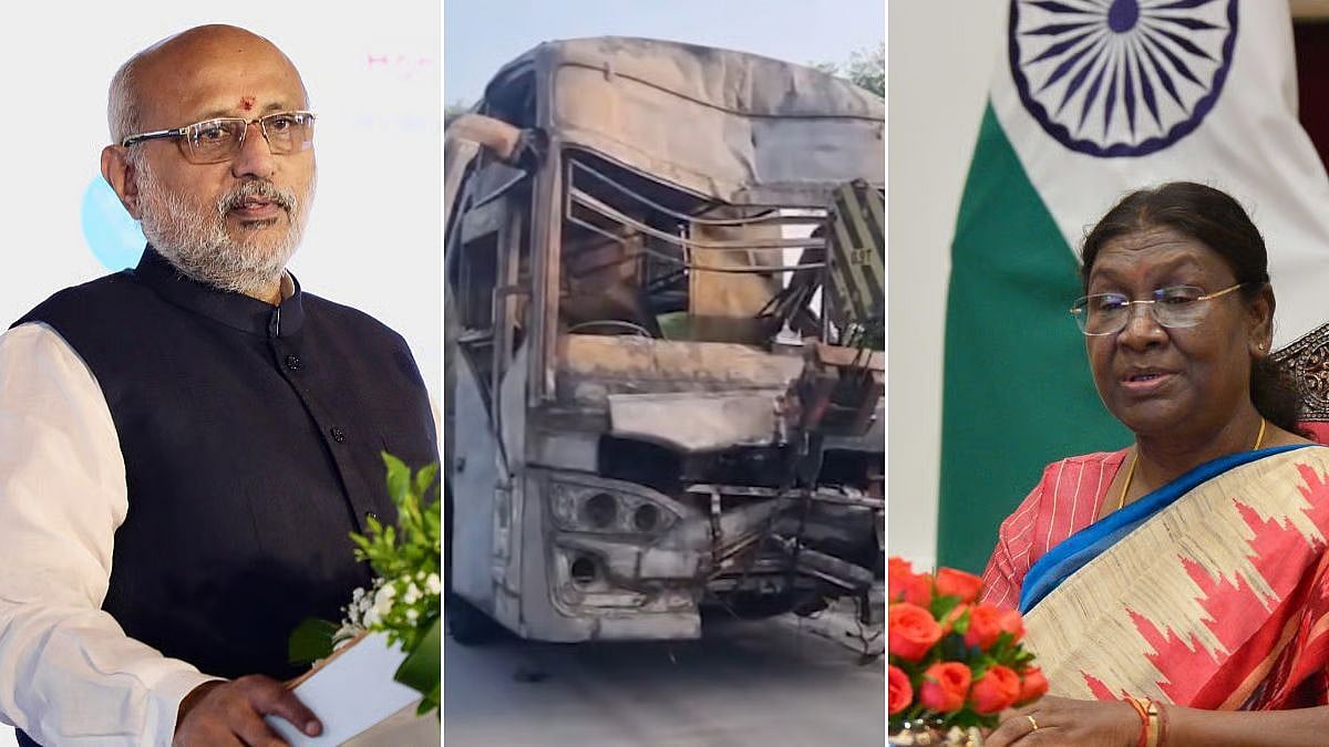 Greater Noida Bus Fire: President Murmu, Vice President Radhakrishnan Condole Deaths Of 9 Passengers In Yamuna Expressway Blaze
