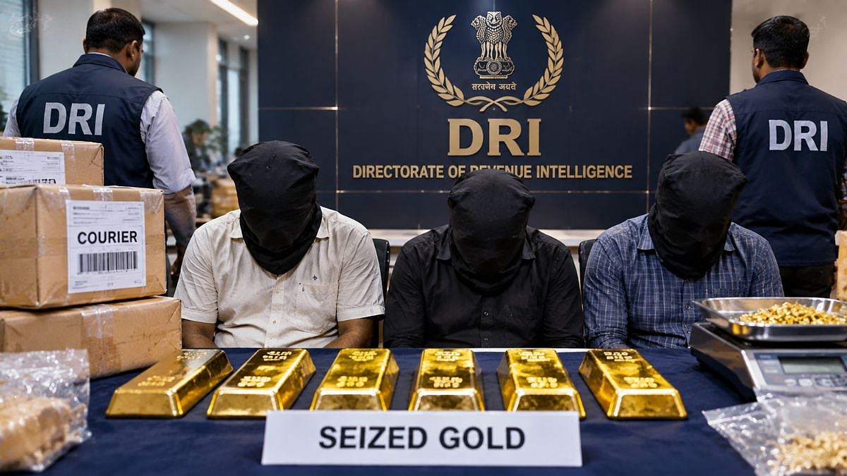 Mumbai Crime: DRI Busts Gold Smuggling Syndicate, 3 Held With ₹3.75 Crore Foreign-Origin Gold