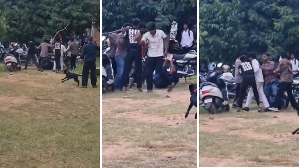 Youth Brutally Beaten With Sticks And Rods At Bundelkhand University In Chhatarpur: Video Viral 