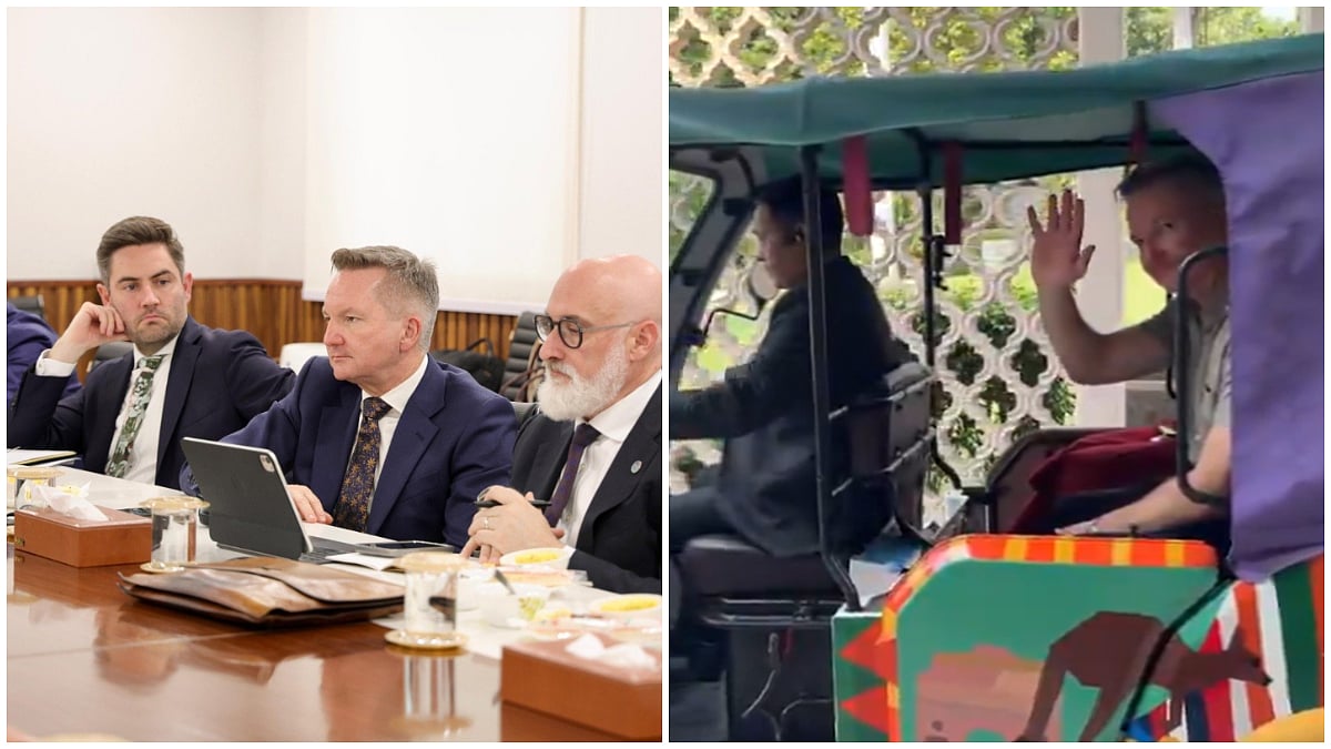 Australia Climate Minister Chris Bowen Takes E-Rickshaw Ride in Delhi, Highlights India's Clean Energy Transition