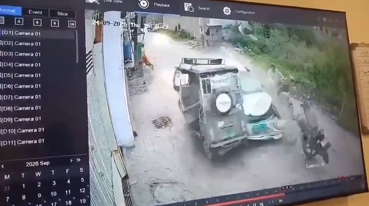 On Cam: Man Flung Into Air As Speeding Car Hits Bike, E-Rickshaws In Ludhiana