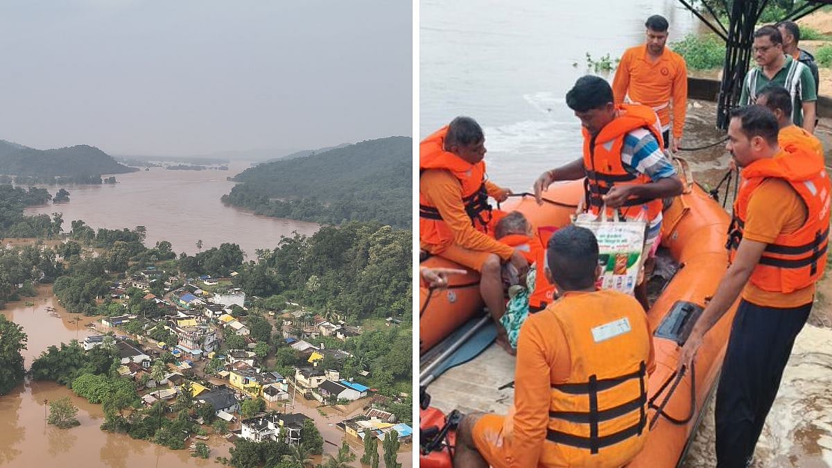 525 Evacuated! Chhattisgarh Rains Trigger Flooding In Maharashtra's Gadchiroli; NDRF Rescues Patients By Boat| VIDEO