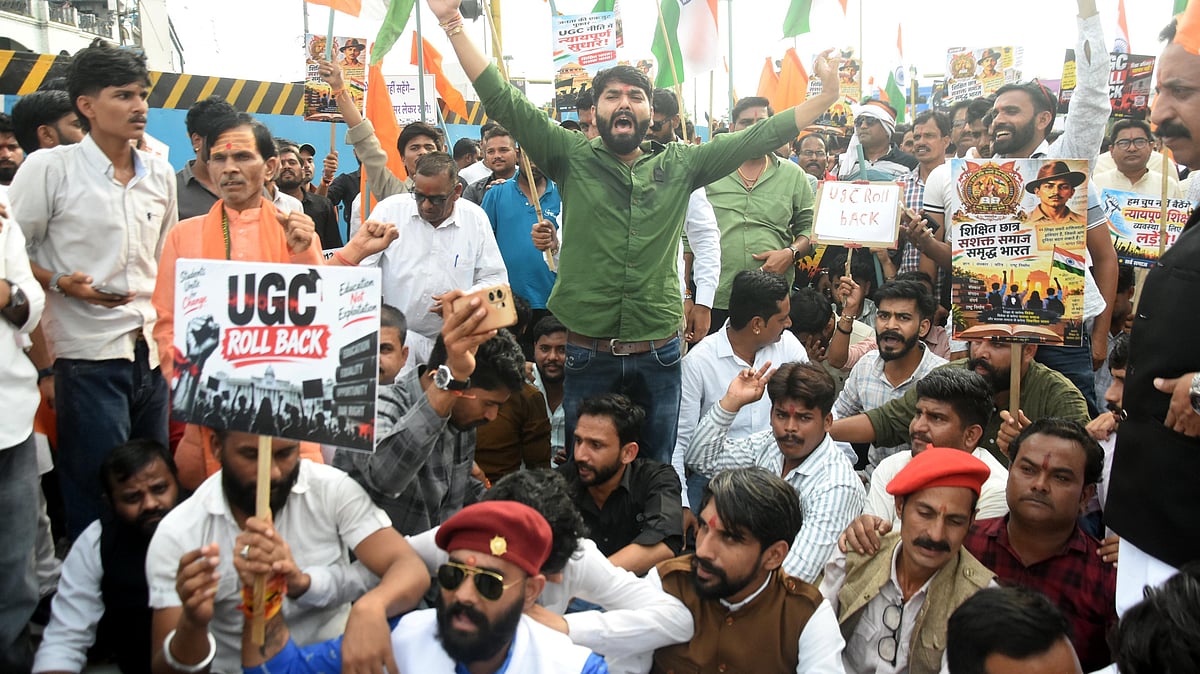 ‘Savarna’ Samaj Marches To Raj Bhavan In Bhopal, Demands Withdrawal Of UGC Regulations