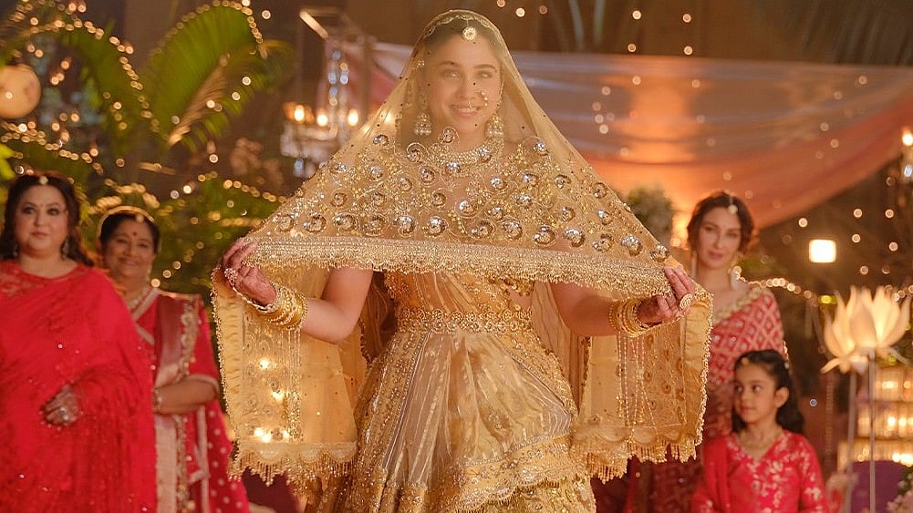 Move Over Red And Pastels! Sharvari's Royal Gold Bridal Lehenga Revives The Charm Of 90s Wedding Fashion For 2026