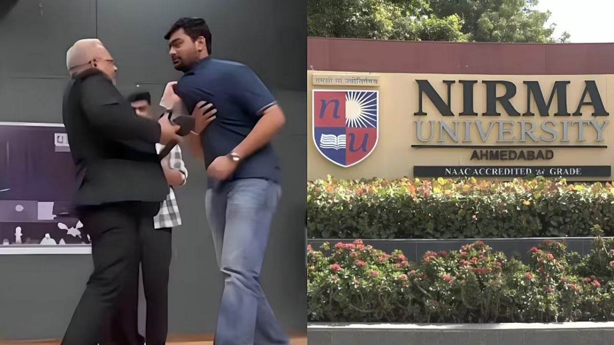 Nirma University Forms 3-Member Panel After Professor Allegedly Grabs Student’s Collar During Technofora 2026 Stand-Up Comedy Show