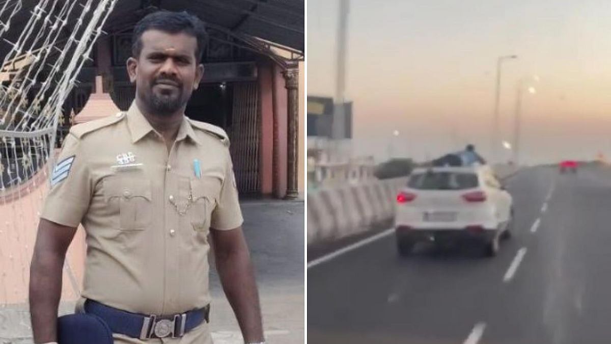 Tamil Nadu Cop Clings To Speeding SUV Roof For 40 Km During Dramatic Chase To Nab Gutkha Smugglers