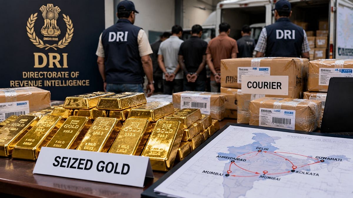 Mumbai Crime: DRI Busts Gold Smuggling Syndicate; 318 Kg Worth ₹475 Crore Moved Through Courier Network, 11 Arrested
