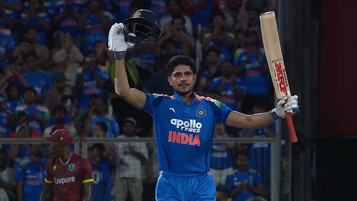 Team India Captain Shubman Gill Smashes Century During Chase Against West Indies In 1st ODI