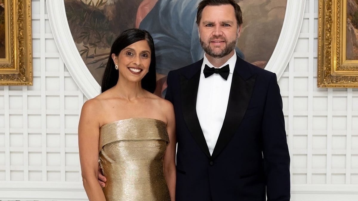 Indian-Origin Usha Vance, Wife Of US Vice President, Stuns In Strapless Shimmery Gown At Donald Trump-Hosted White House State Dinner