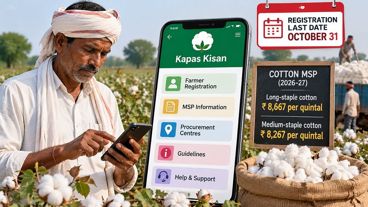 Gujarat Cotton Farmers Can Register For MSP Sales Till October 31