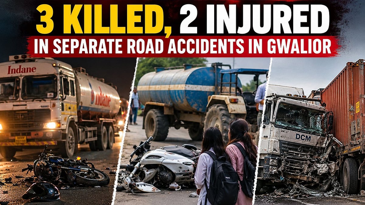 MP's Gwalior Sees Three Fatal Road Accidents In 24 Hours, Two Others Injured