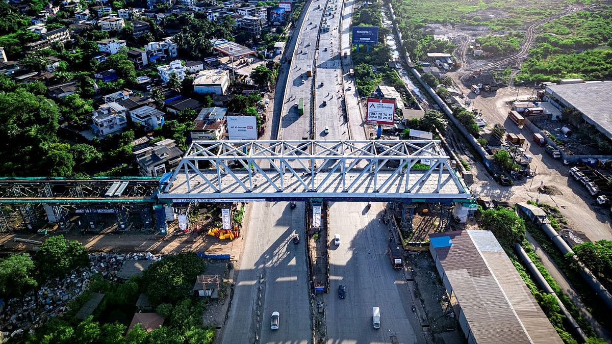Mumbai-Ahmedabad Bullet Train Project Gains Momentum: State’s First Steel Bridge Launched In Bhiwandi