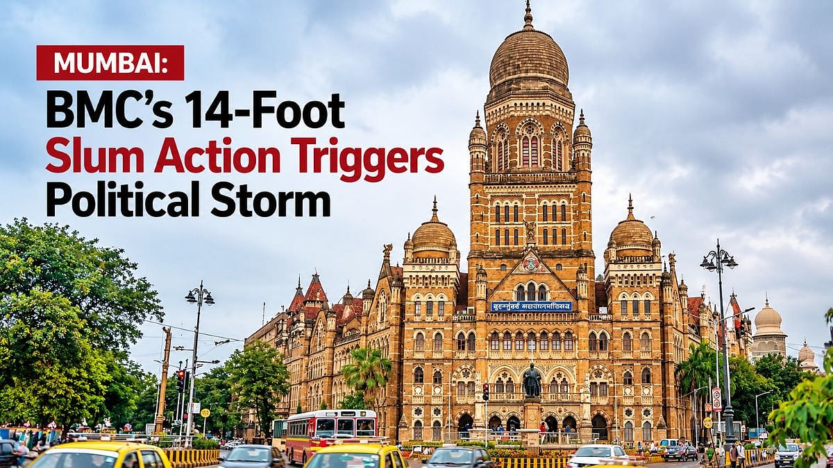 Mumbai: BMC’s 14-Foot Slum Action Triggers Political Storm Ahead Of October 1 Drive