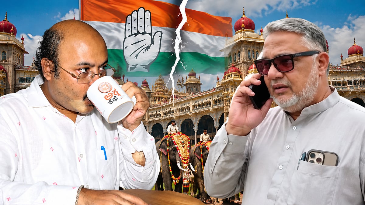Mysuru Congress Rift Surfaces As Tanvir Sait Walks Out Over Yathindra Siddaramaiah’s Delay