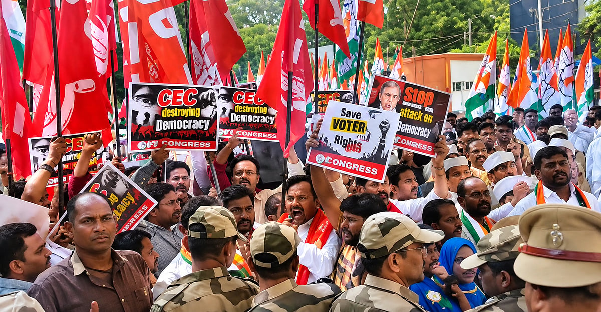 CPI-Led Protest In Patna Demands CEC Gyanesh Kumar's Resignation Over SIR Roll Revision