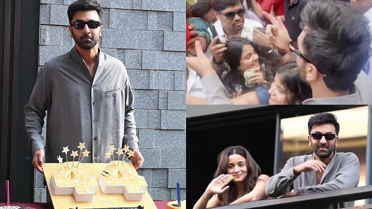 Ranbir Kapoor’s 44th Birthday: Actor Gets Mobbed By Fans, Cuts Cake And Waves From Balcony With Alia Bhatt
