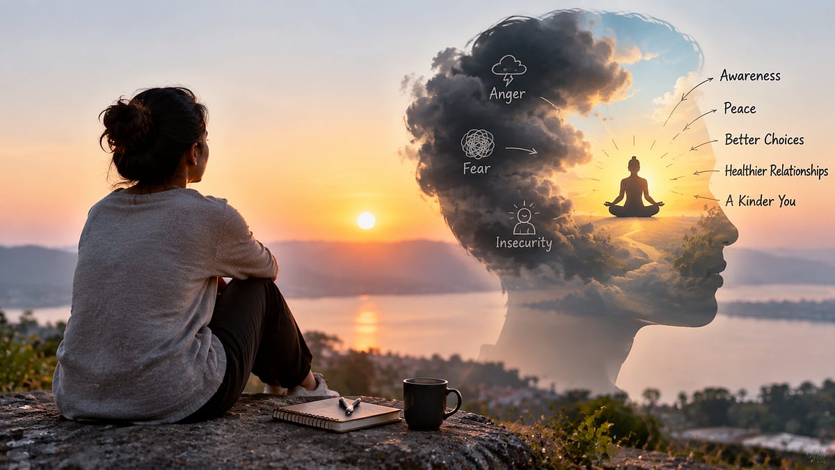 The Space Between Our Thoughts And Actions: Why Inner Awareness Is The First Step Towards Spiritual Growth