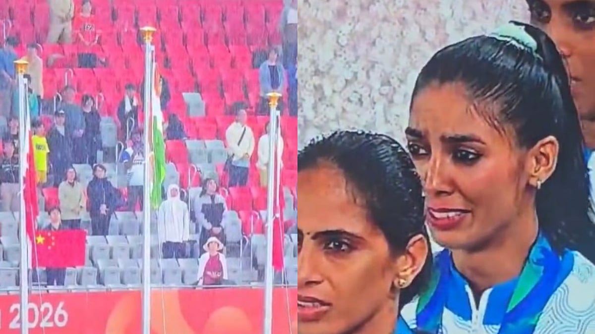 Prachi Choudhary Gets Emotional, Cries As Tricolour Unfurls & National Anthem Plays After Asian Games Gold | VIDEO
