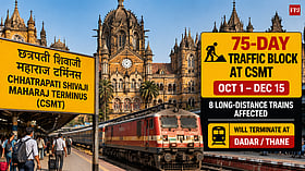 75-day traffic and power block at Mumbai CSMT from Oct 1 affects eight long-distance trains