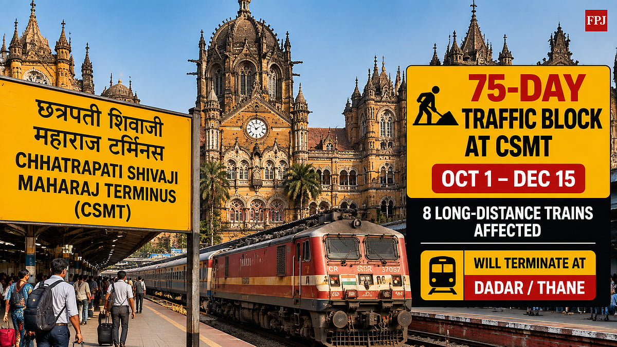 CSMT Redevelopment: 75-Day Traffic Block From October 1 To Affect Eight Long-Distance Trains, Services Shift To Dadar And Thane