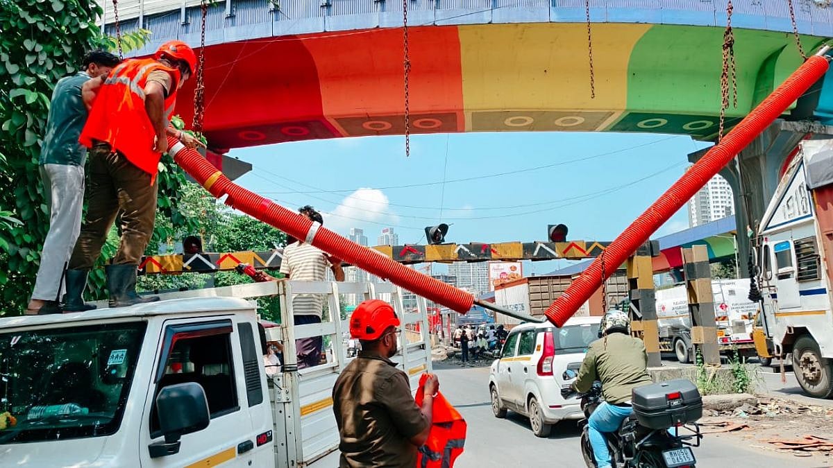 Thane: Prompt Action Prevents Mishap After Height Barrier Breaks Near Majiwada Junction, Traffic Briefly Disrupted