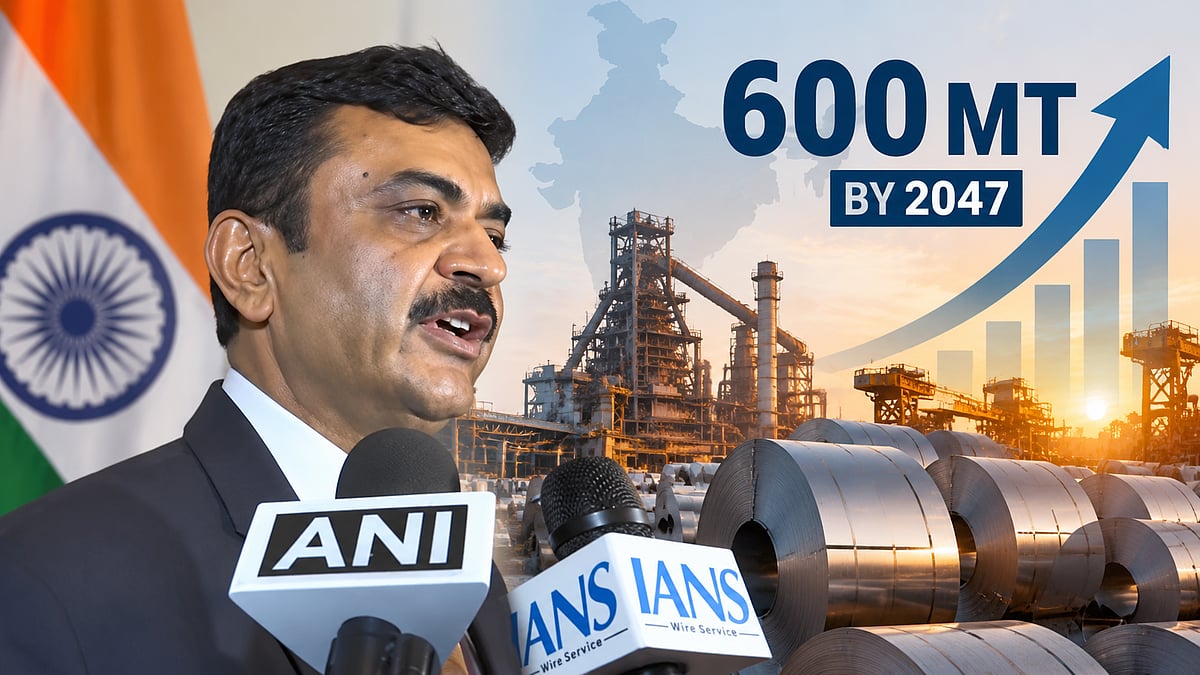 India Plans To Nearly Triple Steel Capacity To 600 Million Tonnes By 2047