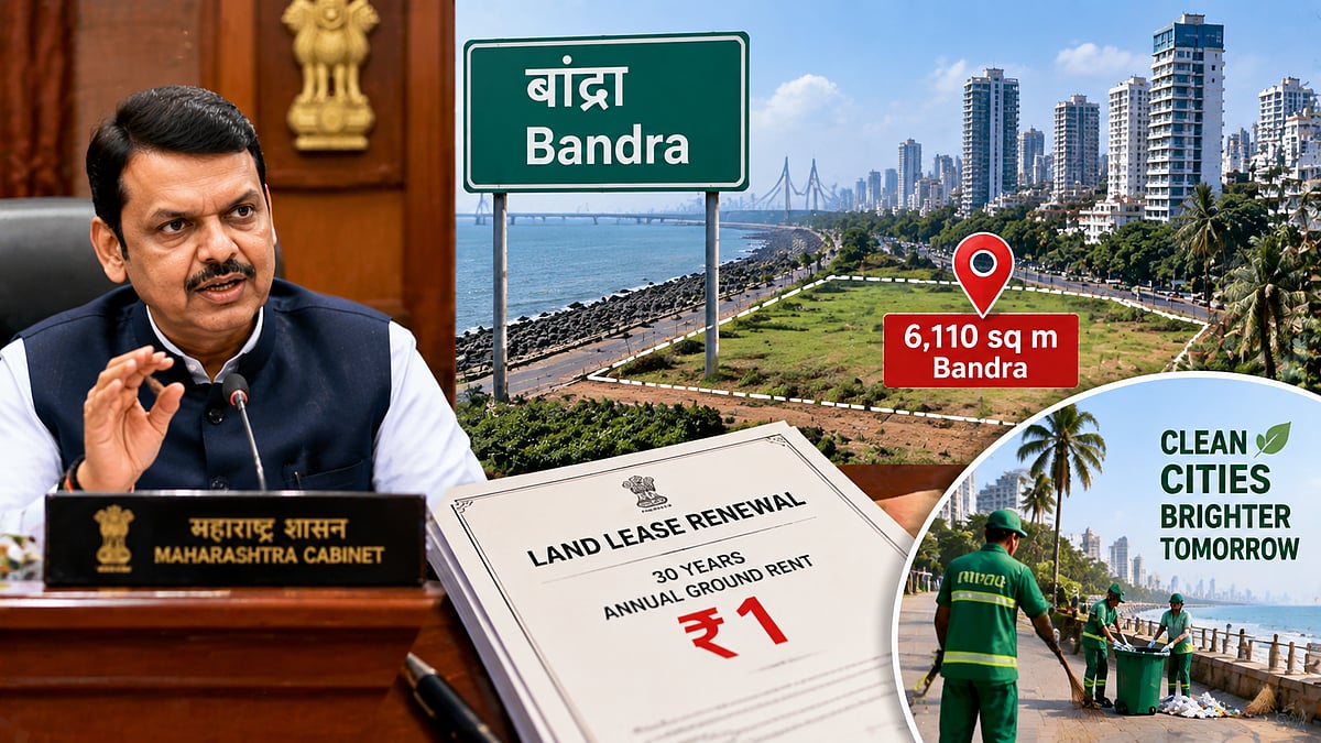 Maharashtra Cabinet Renews 30-Year Lease Of 6,110 Sq M Bandra Land For National Society For Clean Cities