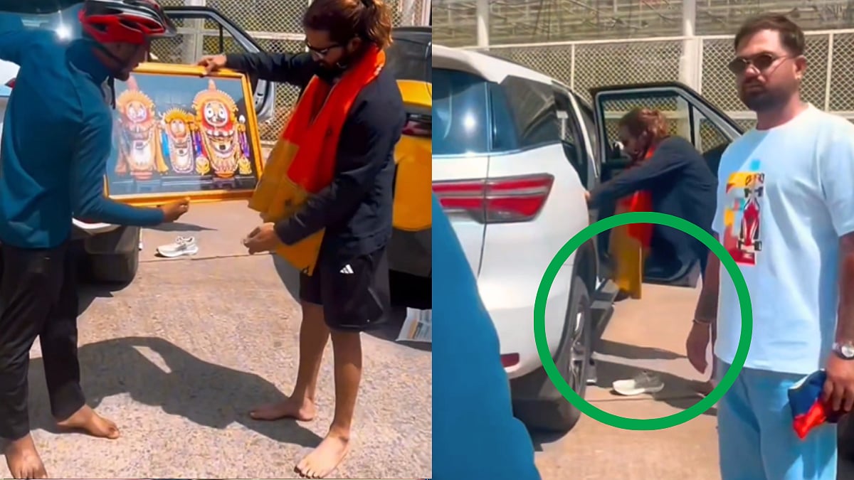 Rajat Patidar Removes Footwear Before Accepting Lord Jagannath Painting From Odisha Fan Who Cycled To Meet Him | Video